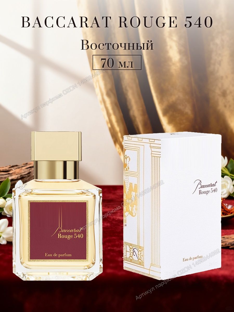 Парфюмерная вода унисекс Baccarat Rouge 540 70 мл, восточный
