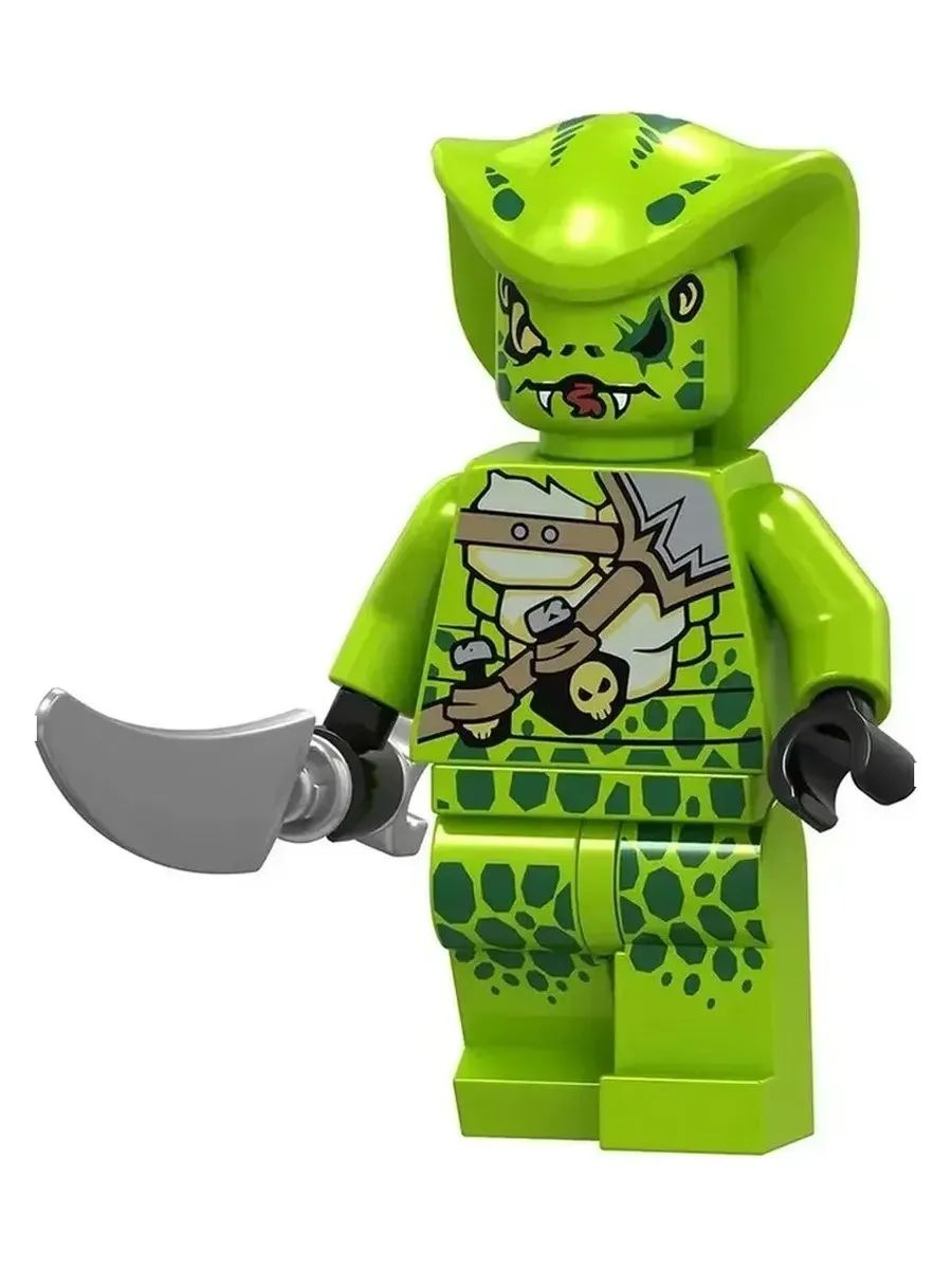 Фигурка Змеиный воин с изогнутым мечом / Ниндзяго / Минифигурка Ninjago