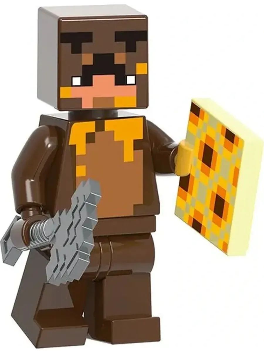 Фигурка Скин с щитом / Майнкрафт / Minecraft