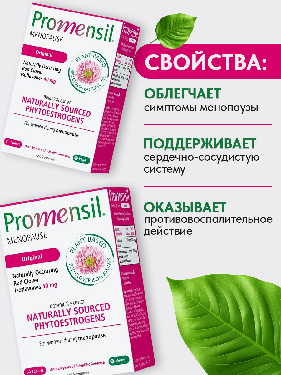 Promensil, ORIGINAL FORMULA, 60 tabs