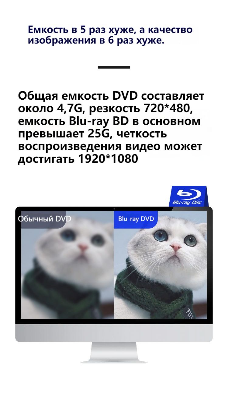 Внешний оптический привод для записи Blu-ray, устройство записи USB3 ...