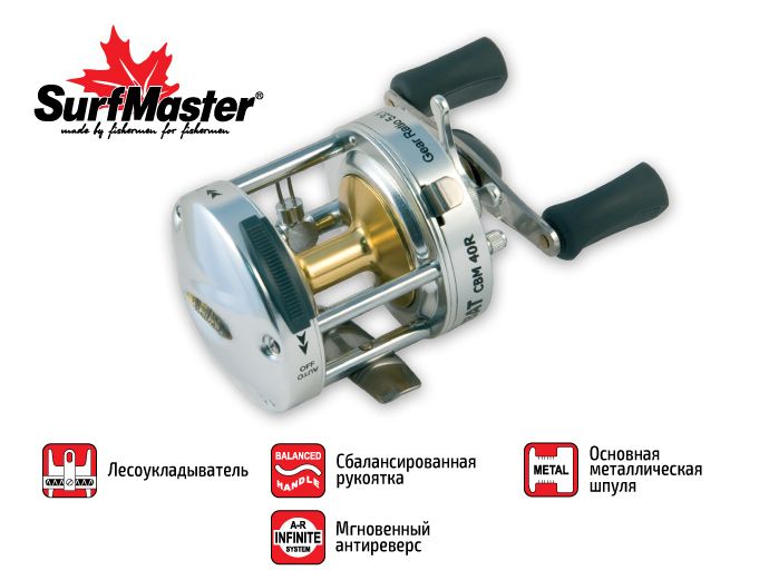 Катушка мульт. Surf Master Combat CBM 40R 3bb