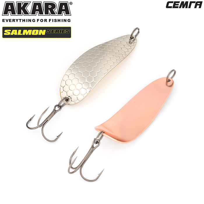 Блесна колеб. akara salmon Семга 80 мм 17 гр. ni/cu,(набор из 1 шт)