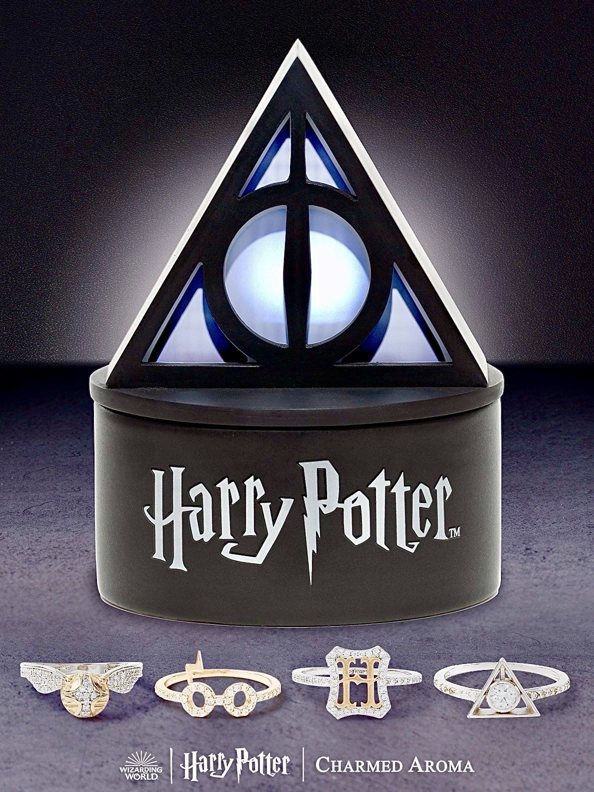 Harry Potter Светящаяся свеча - Дары Смерти с коллекцией колец (9 размер) Тёмных искусств, Гарри Поттер, фигурки по видеоиграм и фильмам