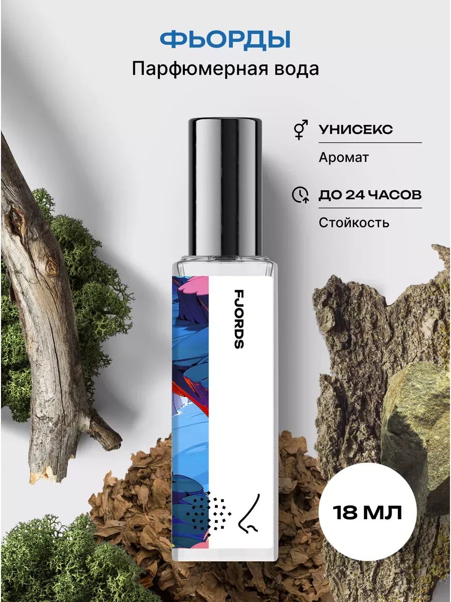 Парфюмерная вода женская и мужская Фьорды 18 мл, Библиотека ароматов