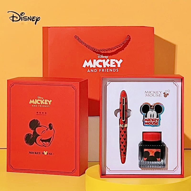 Дисней / Disney Подарочный набор с чернильной ручкой Mickey Mouse в красной упаковке, Микки Маус