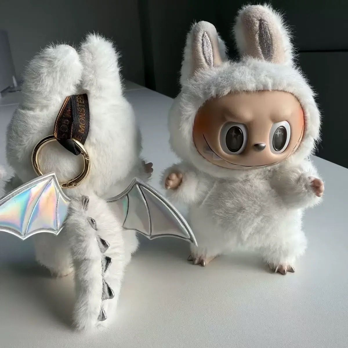 ZIMOMO-Angel in Clouds 17cm labubu Vinyl Подвеска плюшевая игрушка