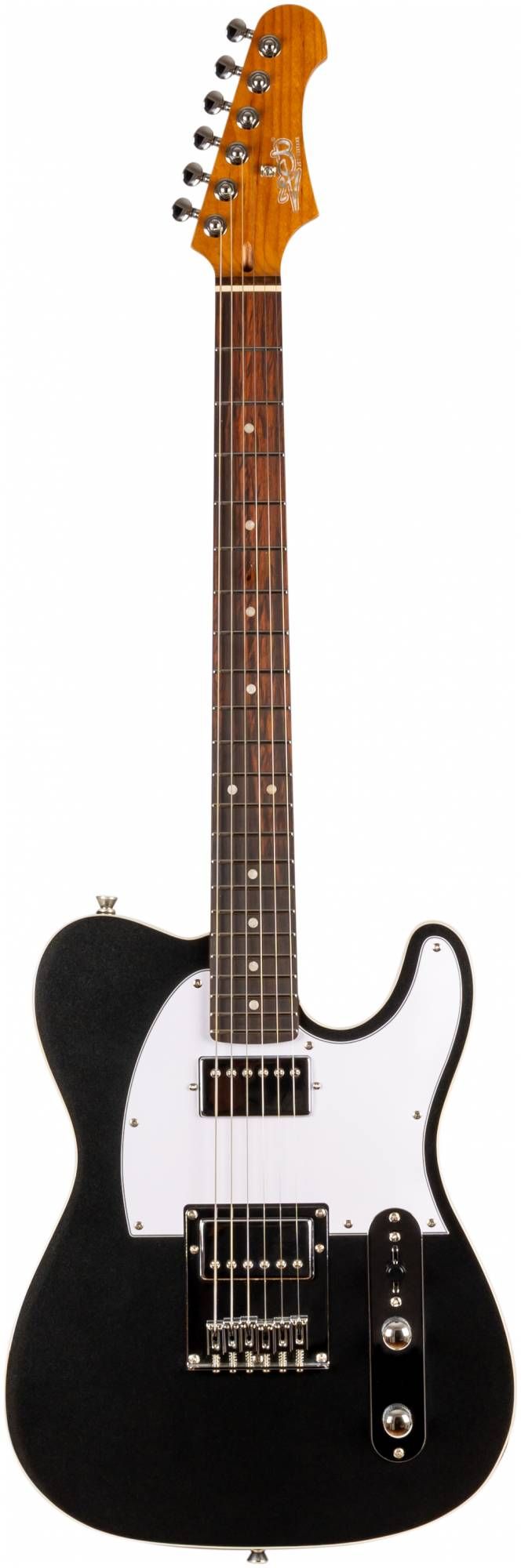 ЭлектрогитараJETJT-350BKMHTelecasterстёплымчехлом,струнамиErnieBall,кабелем,тюнеромиремнём