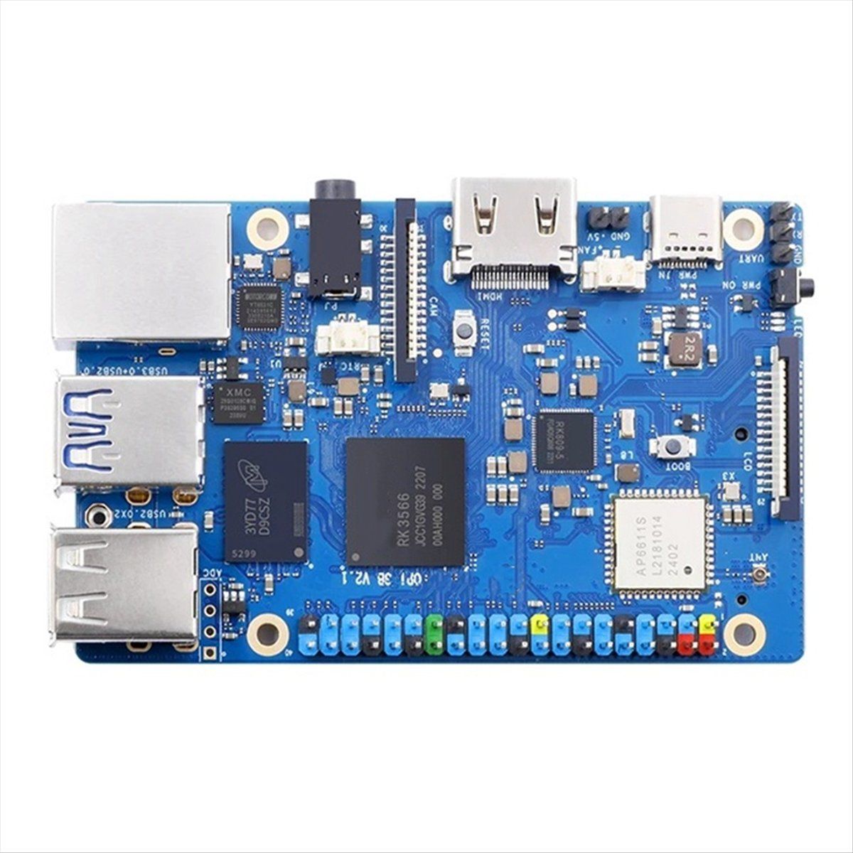 Длямини-ПКOrangePi3Bс2ГБОЗУDDR4RockchipRK3566WiFi+BLE