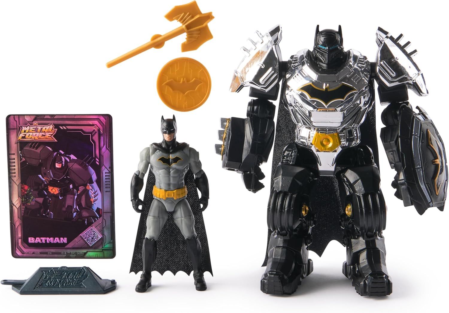 Бэтмен / Batman Фигурка-герой DC Metal Force с бронёй и карточкой (6 дюймов)