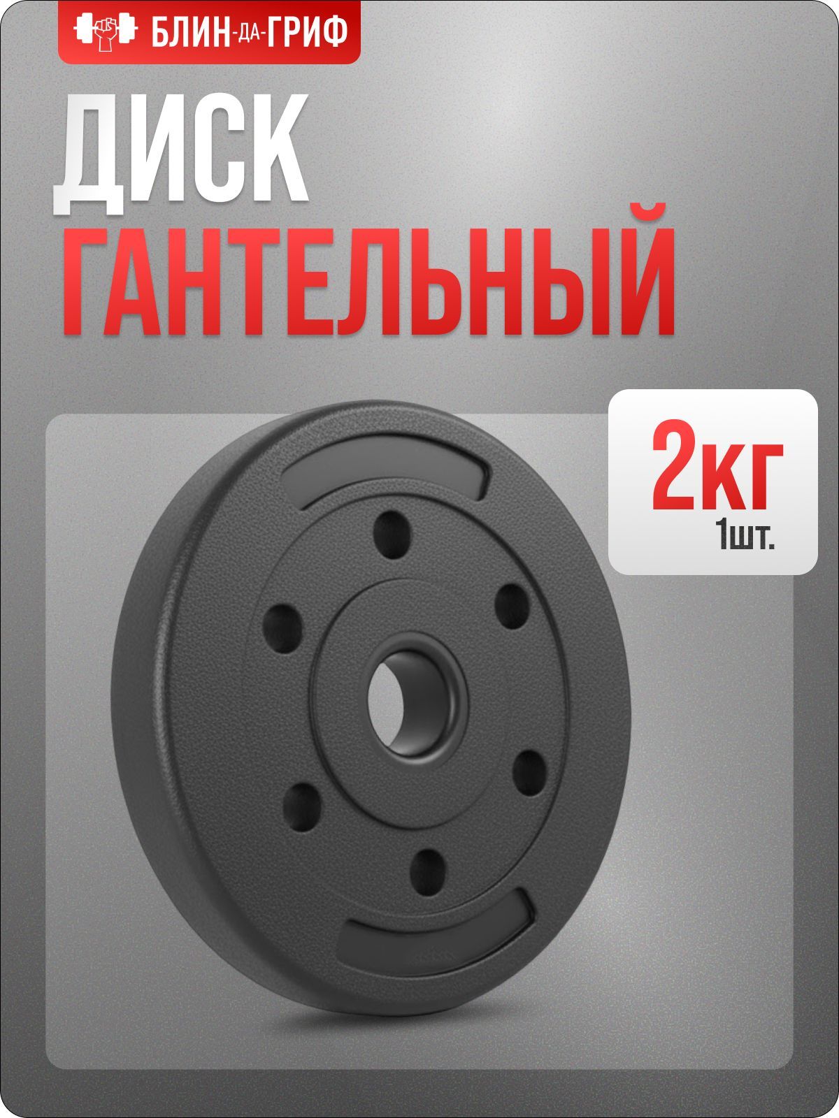 ДискдляштангиБЛИН-да-ГРИФ,2кг
