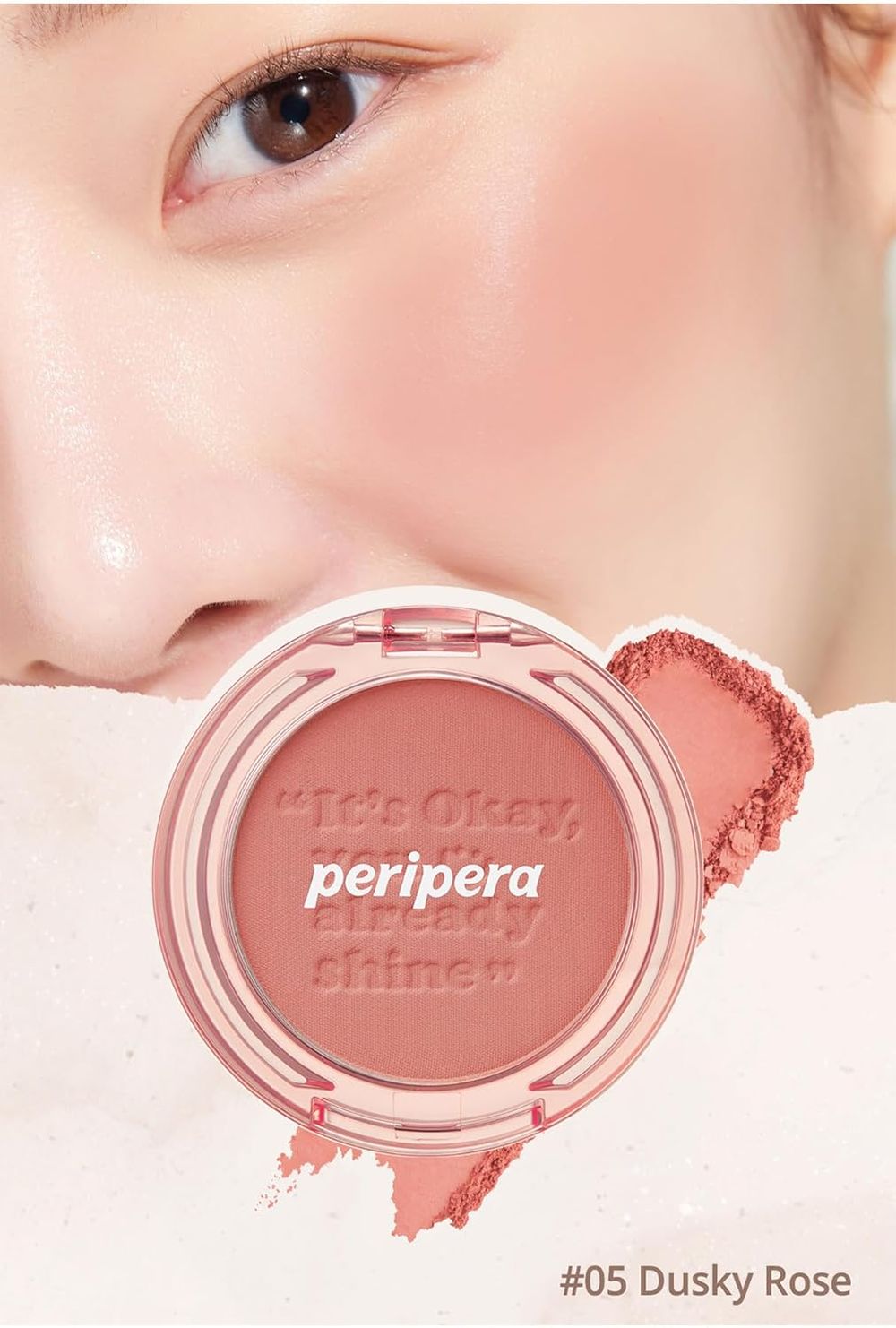 PERIPERA PURE BLUSHED SUNSHINE CHEEK 28 ROMANTIC ROSE