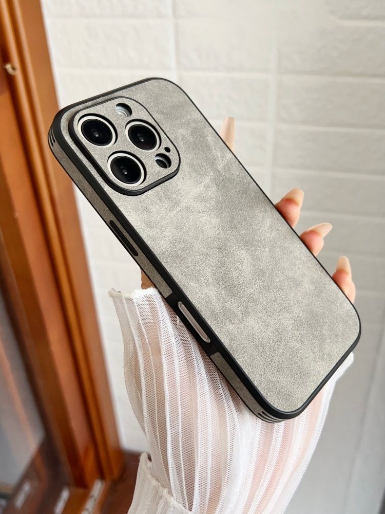 智能手机壳 用于 Apple iPhone 14 Pro Max, 热塑性聚氨酯, 灰色