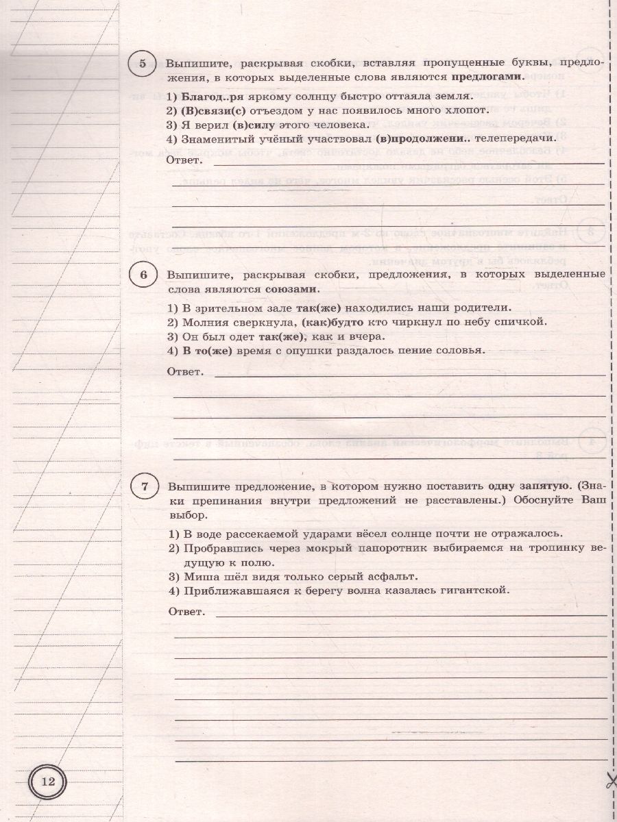 ВПР Русский язык 7 класс 10 вариантов | VPR Russian Language 7 Grade 10 Options - Ozon image 4