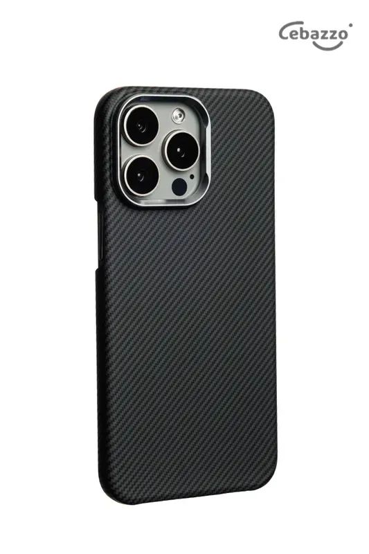 智能手机壳用于6.9″, 金属, 黑色