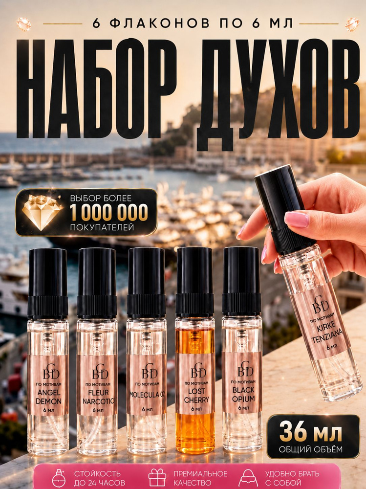 Духи женские стойкие набор пробников BGD-Perfume 36 мл #1