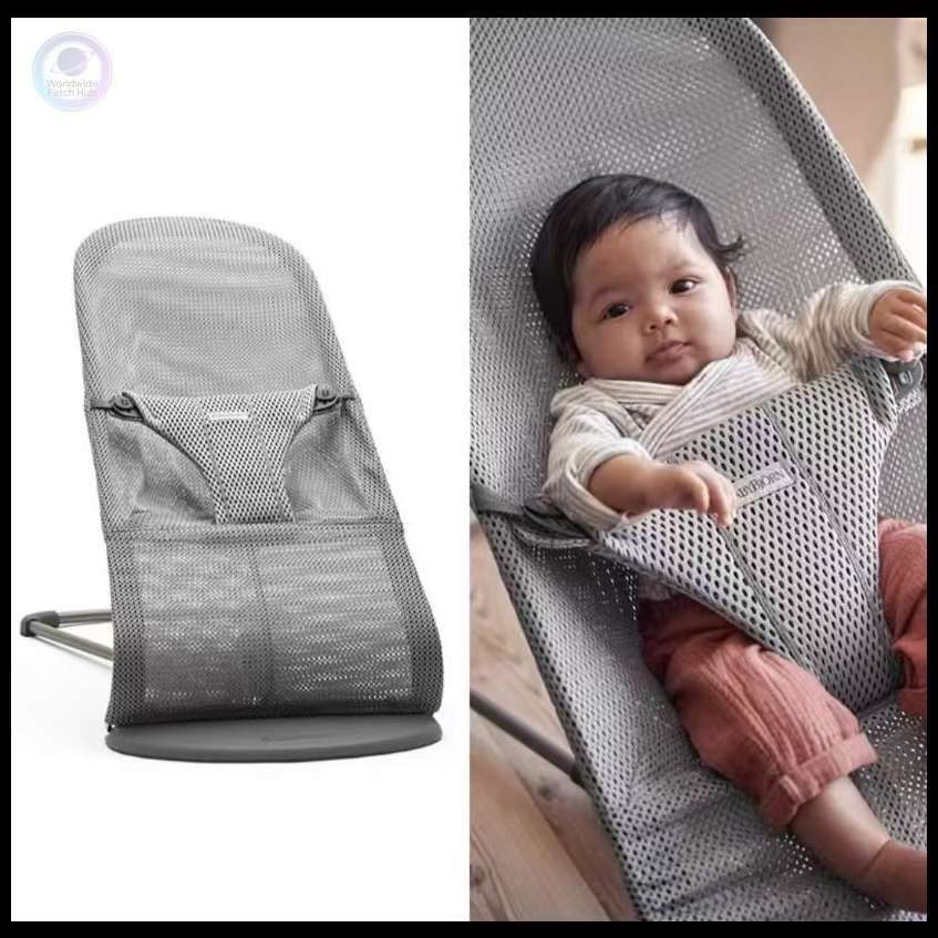 шезлонг для новорожденных от 0 BabyBjorn Bouncer Bliss Mesh,Gray #1