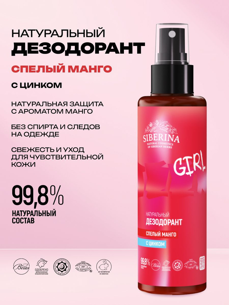 Дезодорант женский спрей для тела от пота и запаха #1