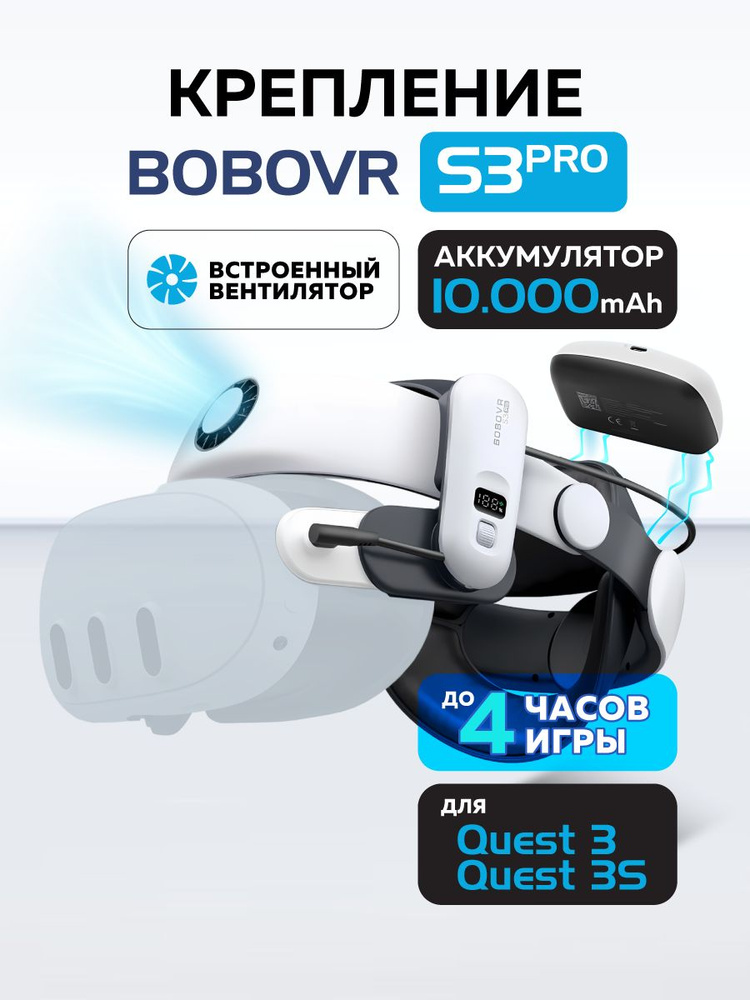 BoboVR S3 Pro крепление Oculus Quest 3 и 3S аксессуары с