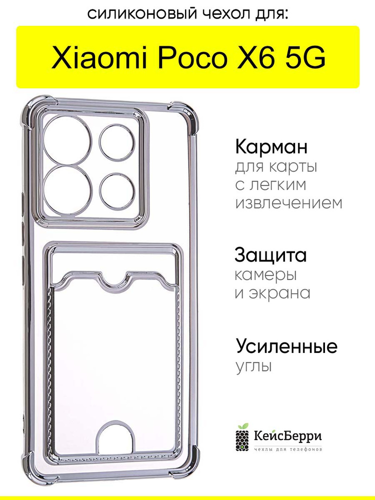 Чехол для Xiaomi Poco X6 5G, серия Metallic rim №2 #1