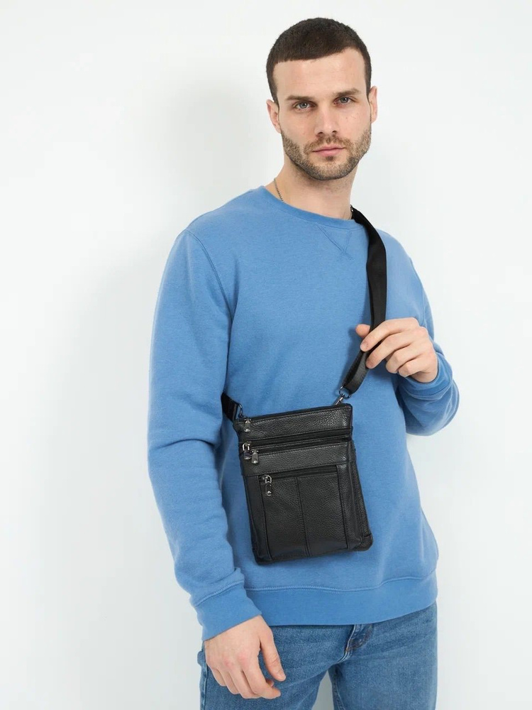 Сумка мужская через плечо из натуральной кожи, сумка-планшет - купить с ...