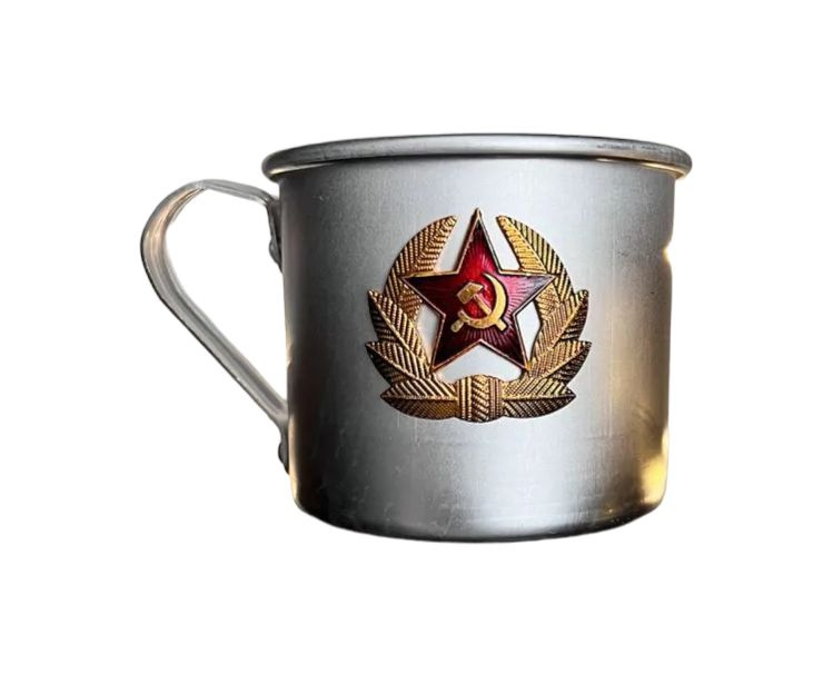 Кружка алюминиевая с символом "Серп и молот" 500 мл #1