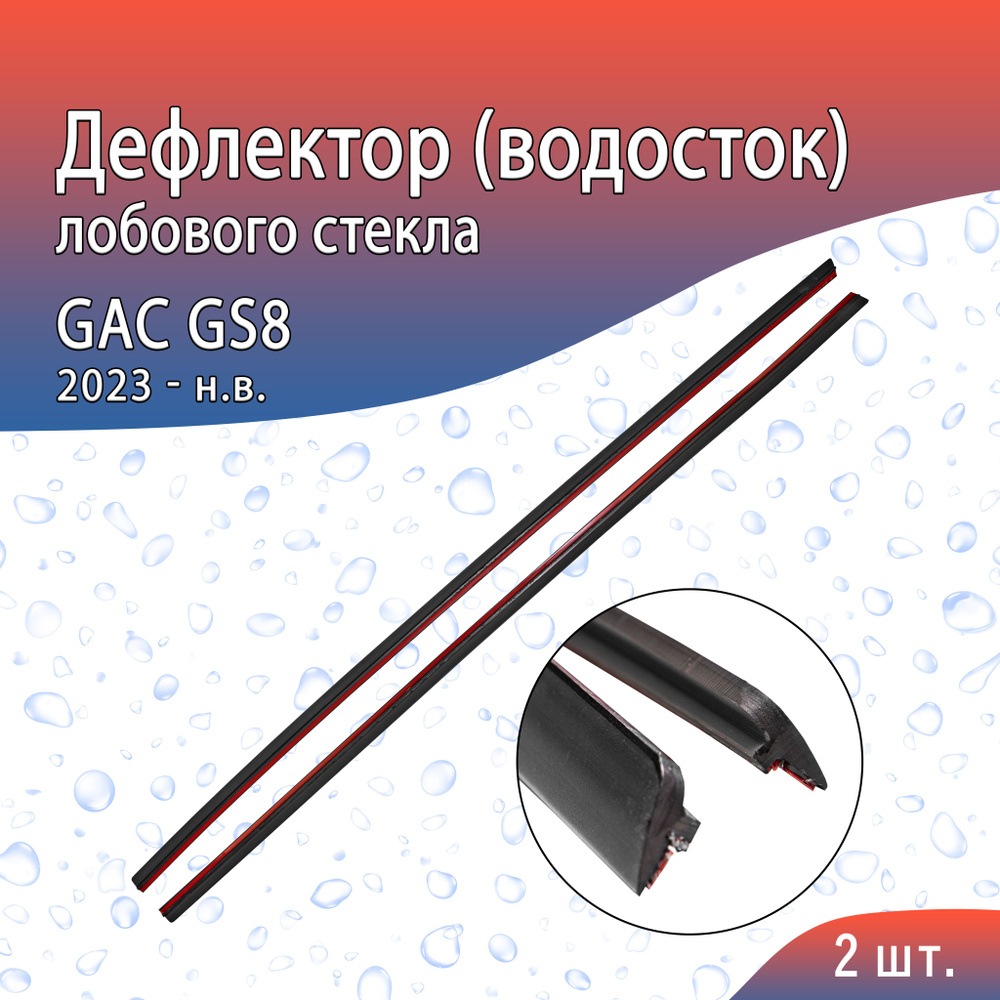 Водосток (дефлектор) лобового стекла для GAC GS8 (2023-н.в.) / ГАК ГС8  #1