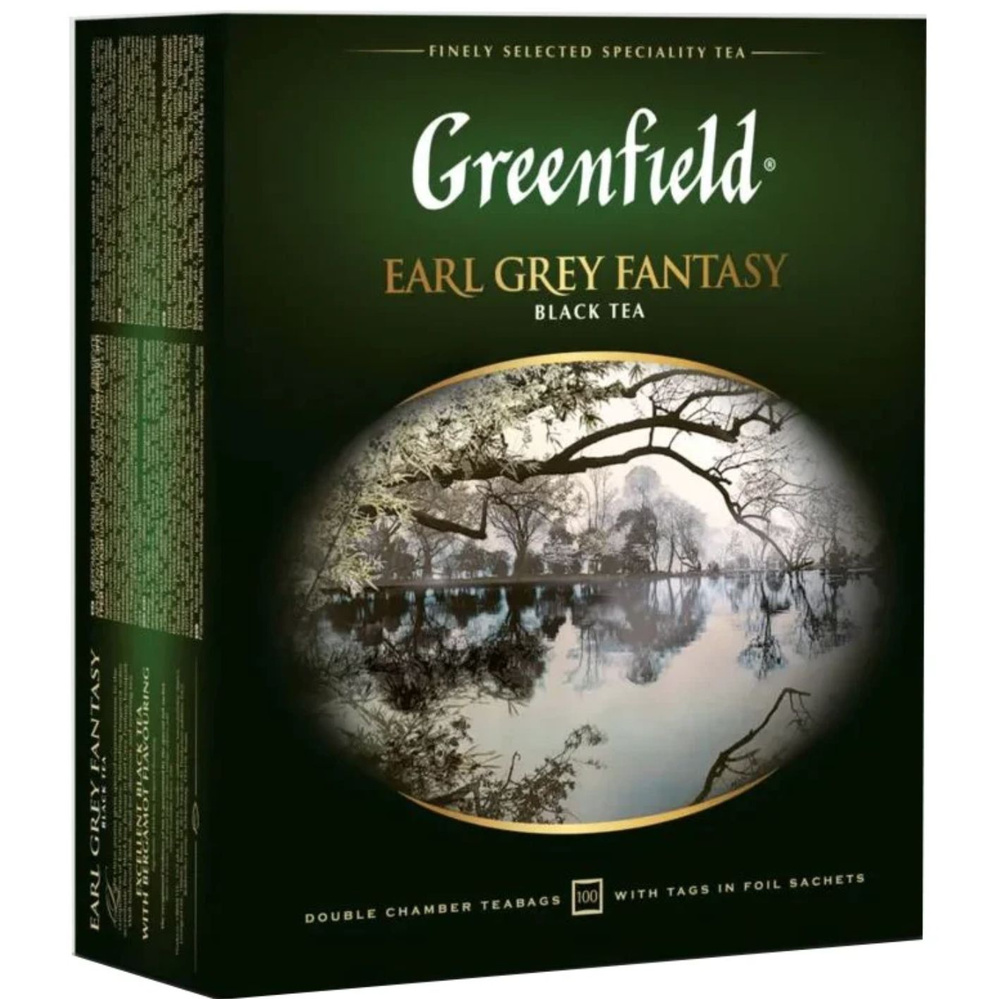 Чай черный Greenfield Earl Grey Fantasy 100 пакетиков #1