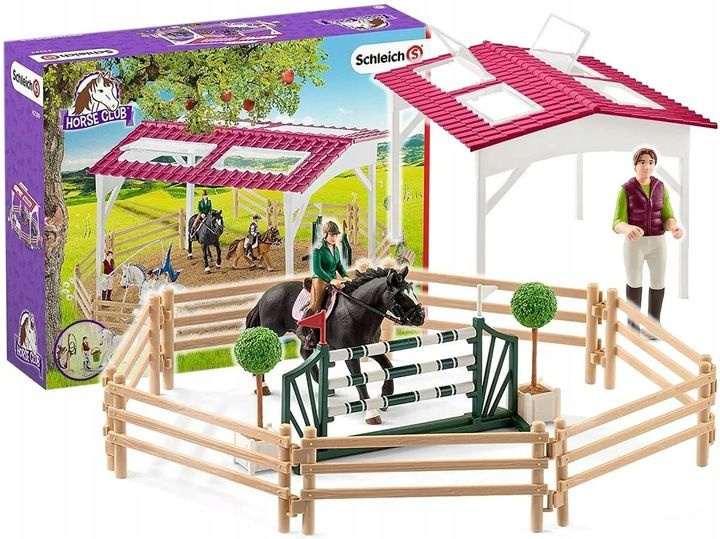 Фигурки Schleich Horse Club - Игровой набор Школа верховой езды с лошадьми и всадниками - Шляйх Лошади #1