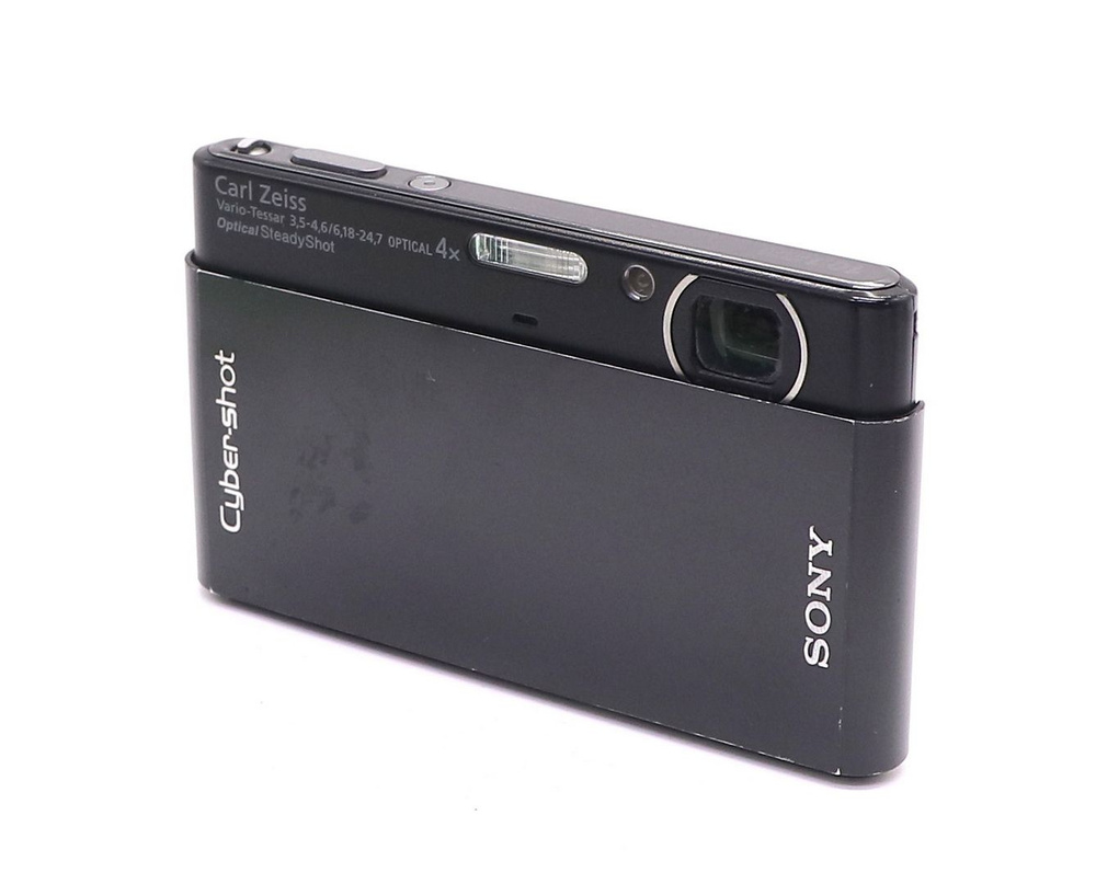 Фотоаппарат винтажный Sony Cyber-shot DSC-T77 черный купить на