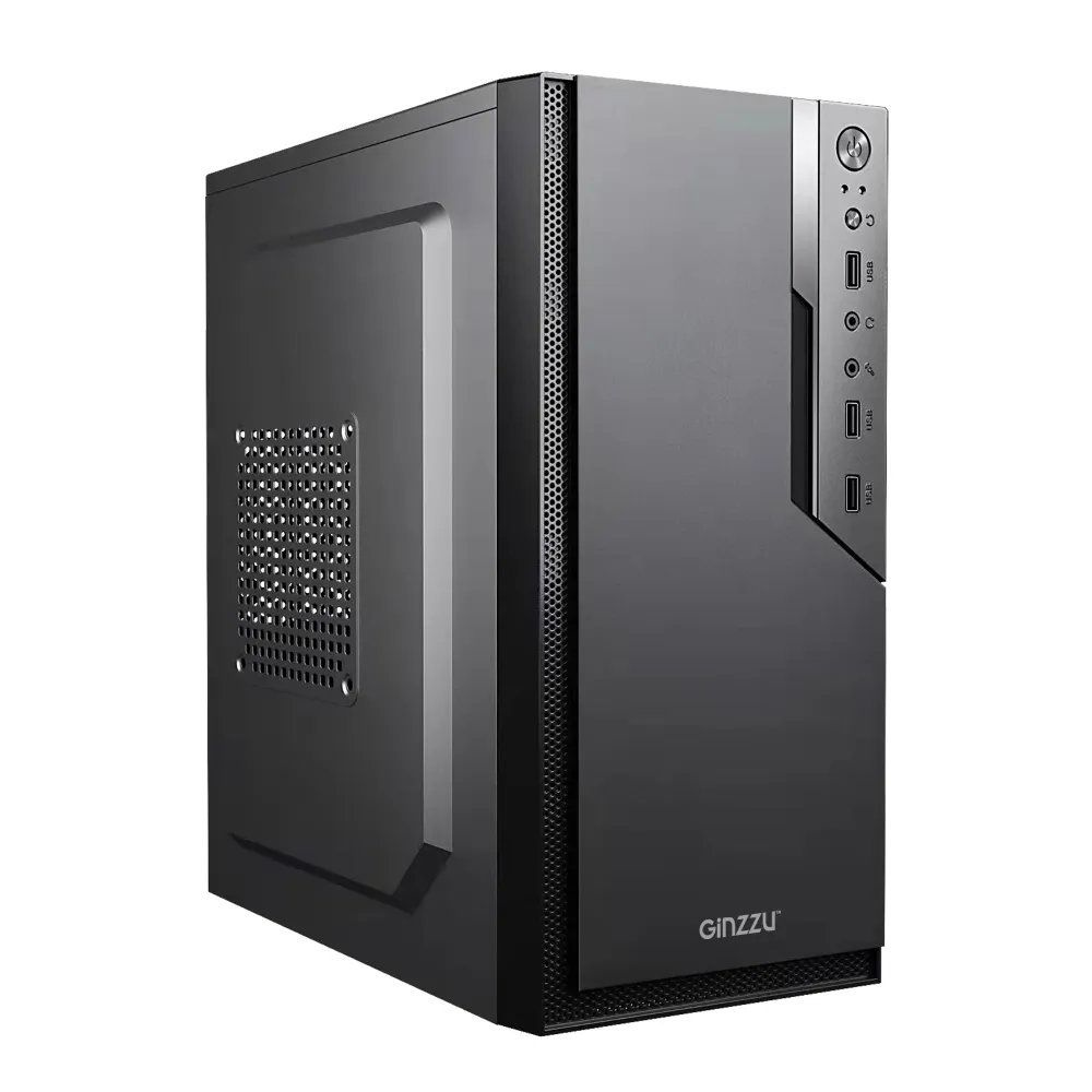 Корпус GINZZU B150 Black, mATX, NoPSU, 2xU2, без БП - купить с ...