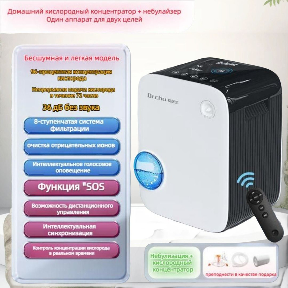 Домашний кислородный концентратор + небулайзер - один аппарат для двух ...