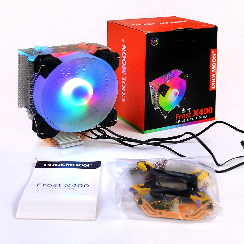Кулер для процессора ПК Coolmoon X400 c ARGB подсветкой - купить кулер ...