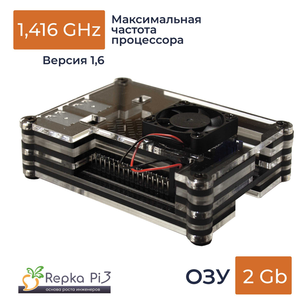 Микрокомпьютер Repka Pi RepkaPI1.416_2GB_Box. - купить по низким ценам в  интернет-магазине OZON (1432449579)