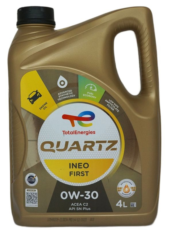 Total QUARTZ INEO FIRST 0W-30 Масло моторное, Синтетическое, 4 л #1