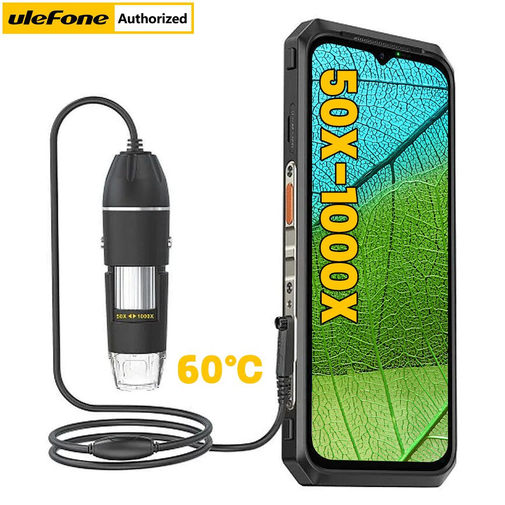 Микроскоп Ulefone Проводная цифровая микроскопическая камера smart C01 для  Armor 18 Series/9/9E и Power Armor 16 Series/13/Armor Pad, Цифровой, 1000  крат купить по выгодной цене в интернет-магазине OZON (1459179031)