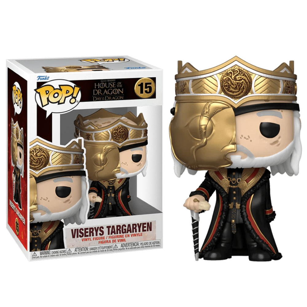 Фигурка Funko Pop! House of Dragons: Viserys Targaryen Masked (Фанко Поп  Визерис Таргариен в маске из сериала Дом дракона) - купить с доставкой по  выгодным ценам в интернет-магазине OZON (1465458437)