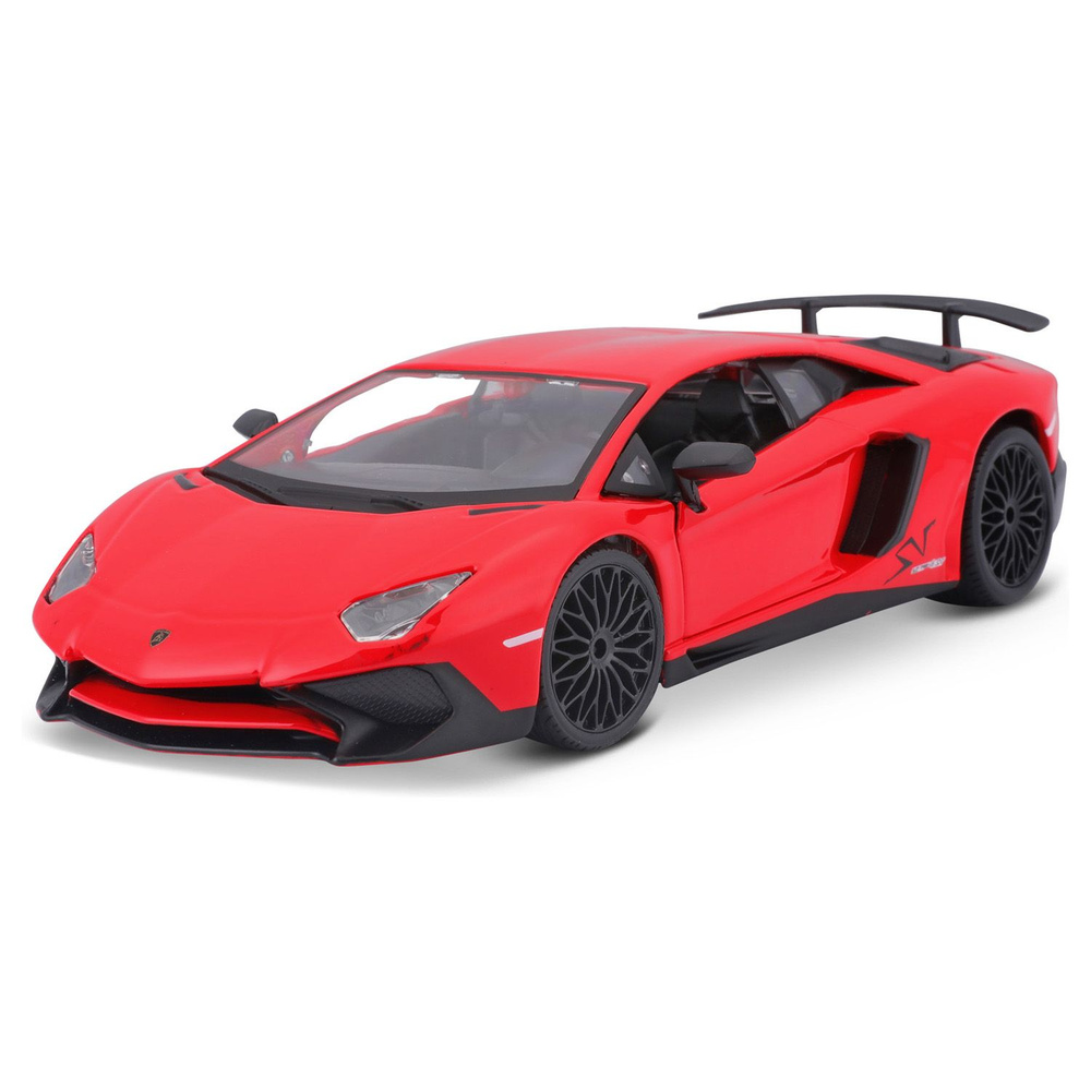 Машинка Lamborghini Aventador LP 750-4 SV, 1:24, красная, открывающиеся  двери, Bburago, 18-21079 - купить с доставкой по выгодным ценам в  интернет-магазине OZON (1469570972)