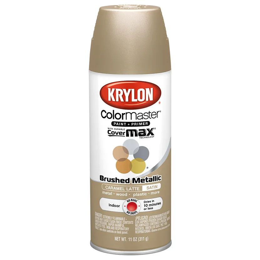 Аэрозольная краска Krylon ColorMaster Brushed Metallic Структурная