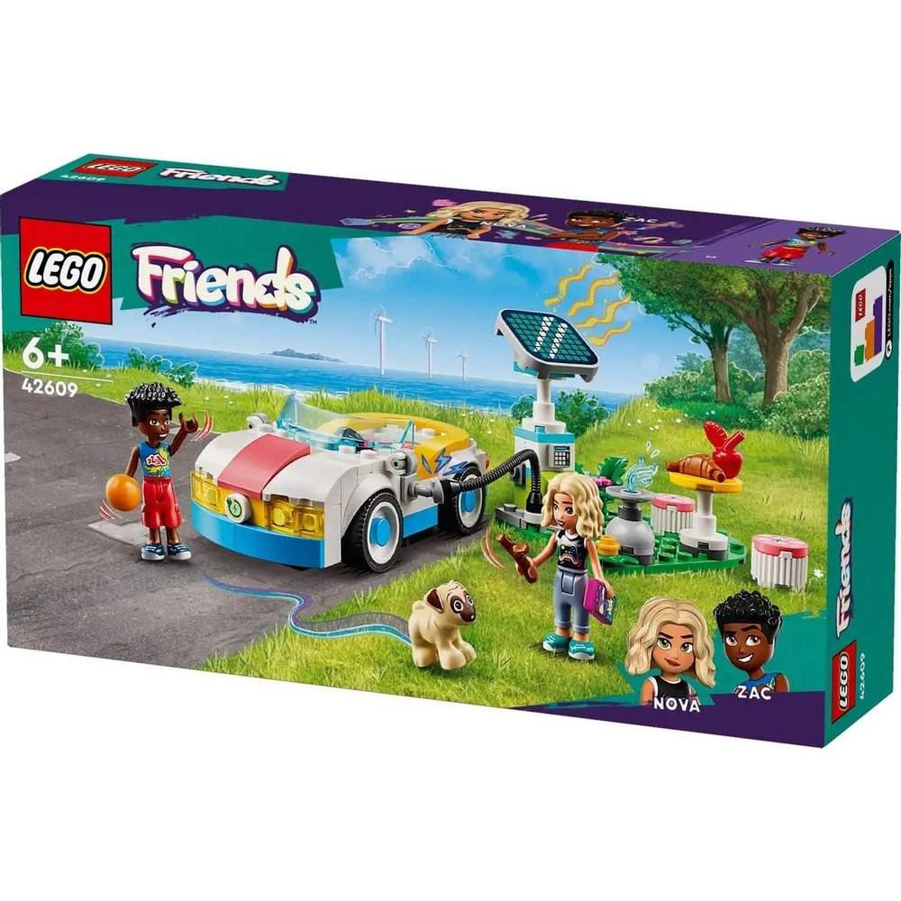 Конструктор LEGO Friends Электрическая машина и зарядное устройство 42609 -  купить с доставкой по выгодным ценам в интернет-магазине OZON (1474217065)