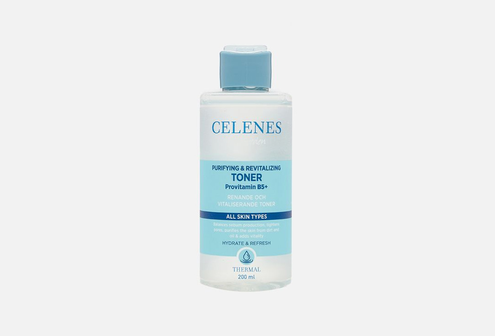 Увлажняющий тонер для лица CELENES Thermal purifying & revitalizing toner #1