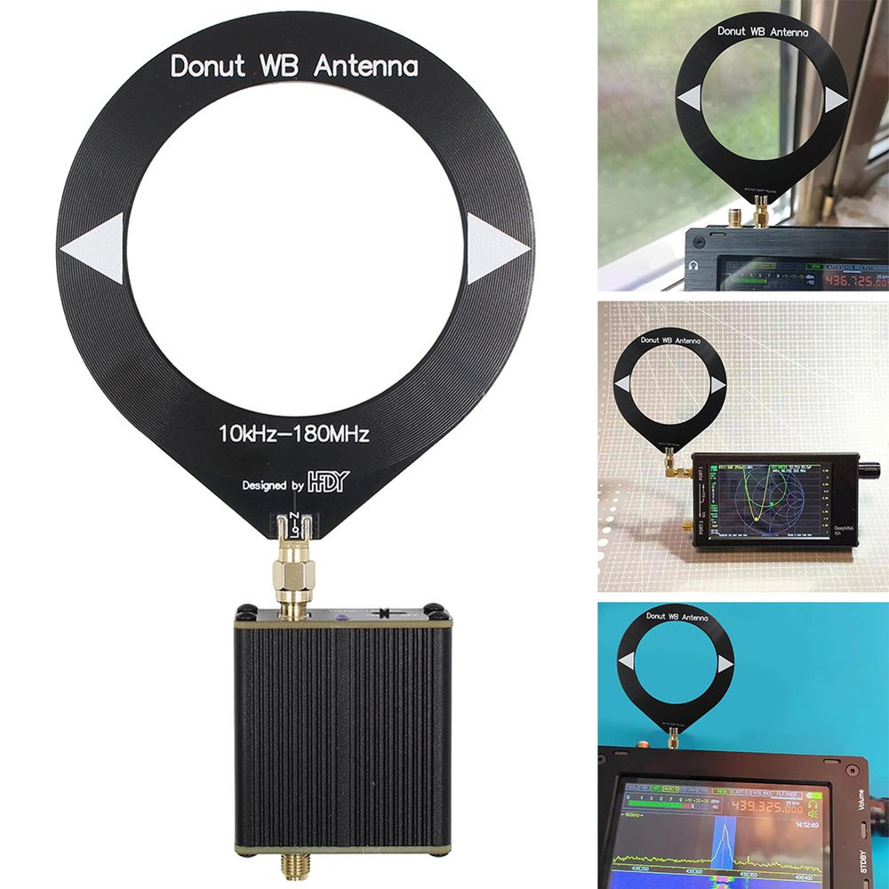 Трансимпедансный усилитель, мини-рамочная антенна, 10 кГц-180 МГц ...