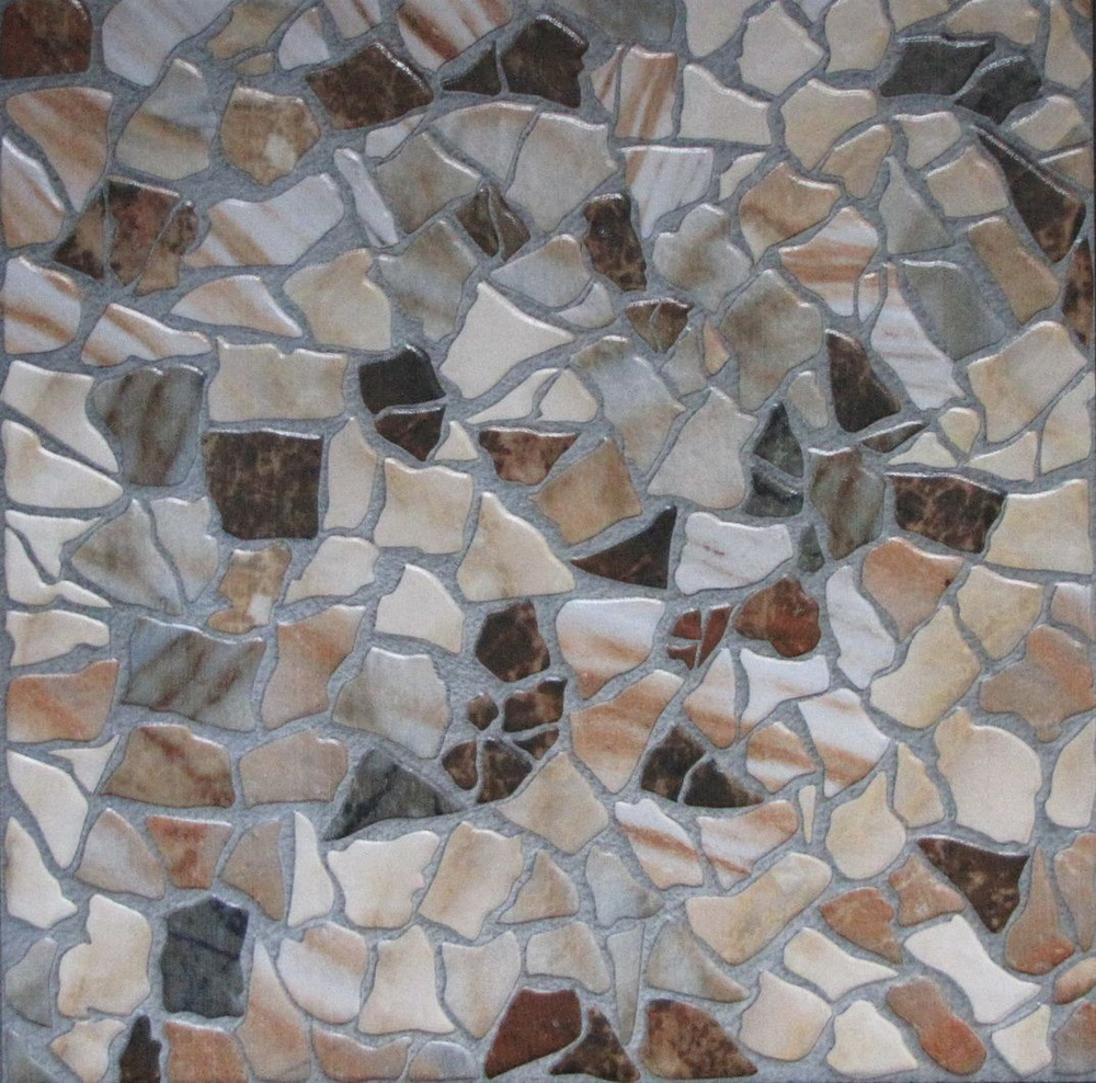 Керамогранит PiezaROSA Мюнхен Камни 33 x 33 коричневый цвет, глазурованный, матовый 12 плиток 1.307 м2 #1