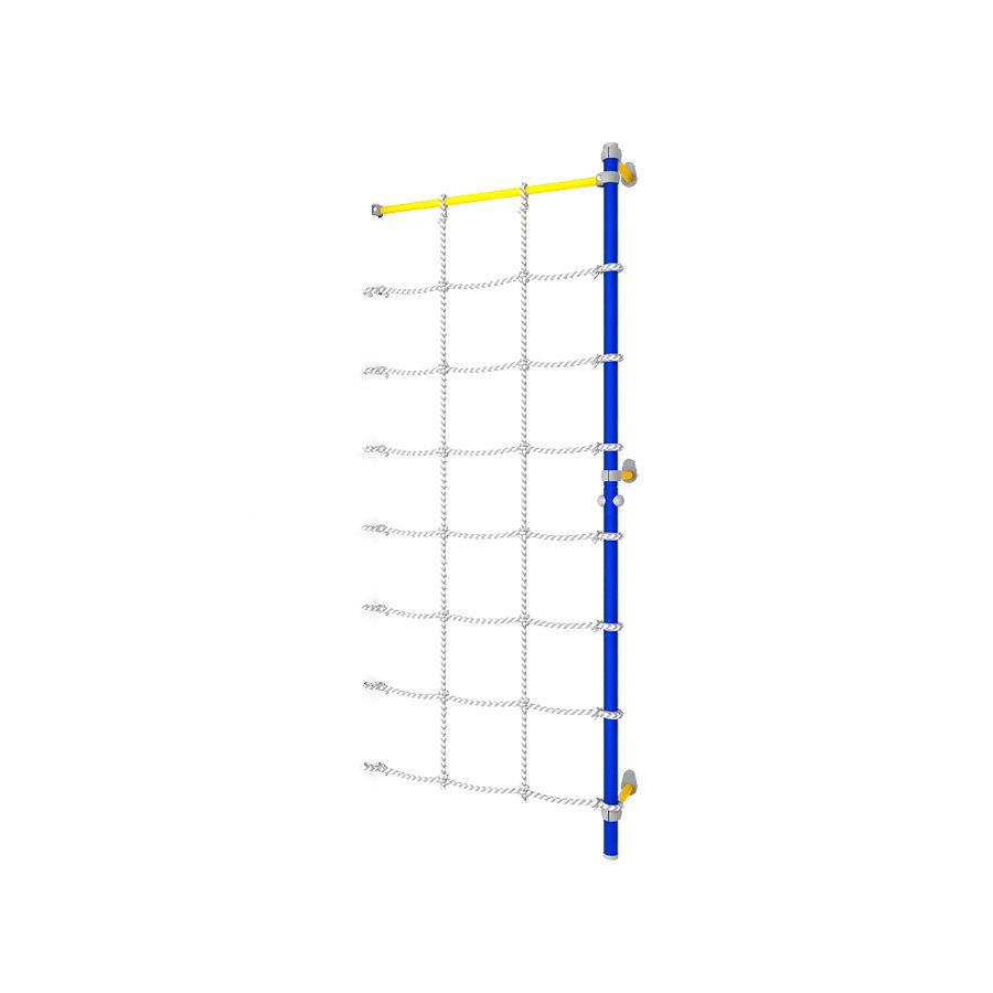 ROMANA Комплект стойка с канатным лазом пристенная ДСКМ-1С-8.18-45 синяя слива  #1