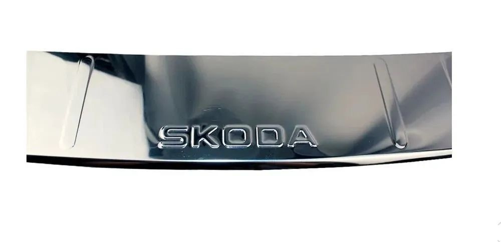 Накладка на бампер защита бампера нержавеющая сталь шкода Рапид SKODA ...