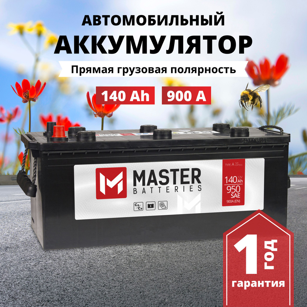 Аккумулятор автомобильный MASTER BATTERIES Мастер Professional купить по  выгодной цене в интернет-магазине OZON (843169321)