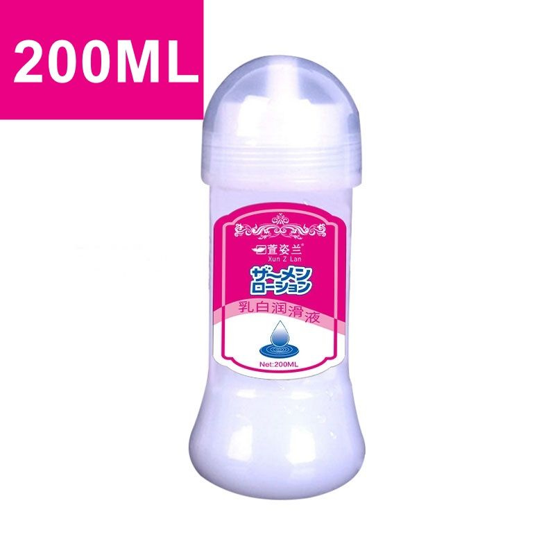 3 различных типа молочно-белых смазочных материалов, похожих на сперму ...