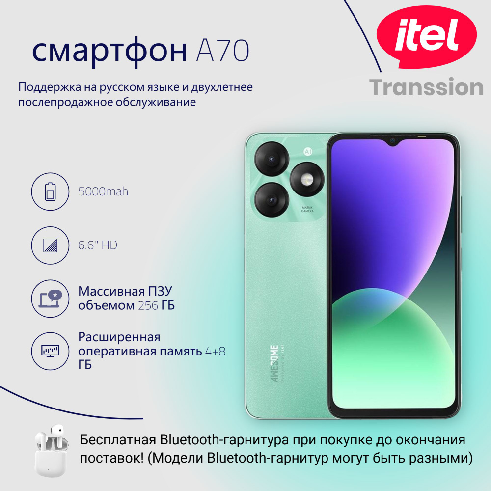 Смартфон ITEL ITEL-A - купить по выгодной цене в интернет-магазине OZON  (1502554429)