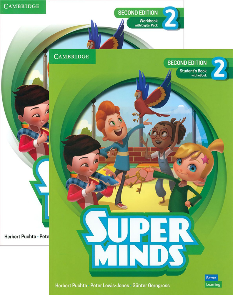 Super Minds. 2nd Edition. Level 2. Students Book + Workbook / Книга на ...