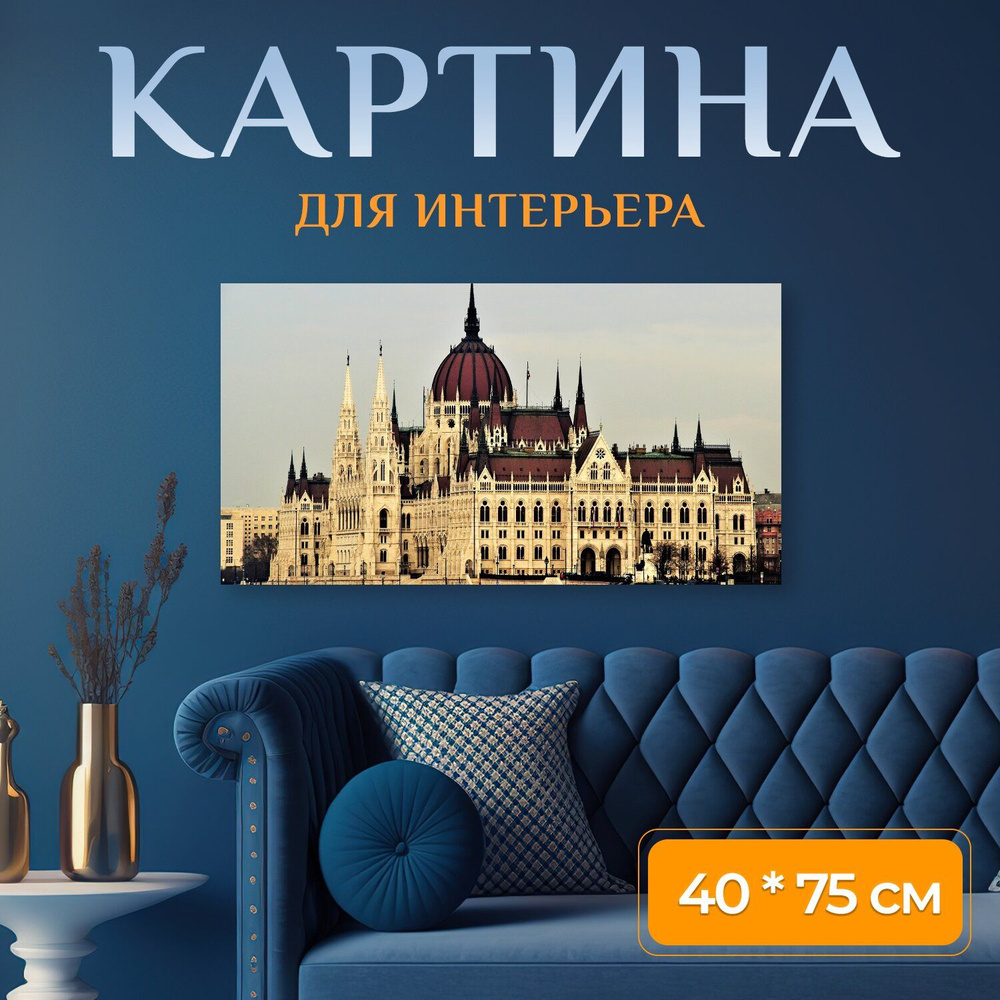LotsPrints Картина "Город, будапешт, венгрия 46" 40x75 см #1